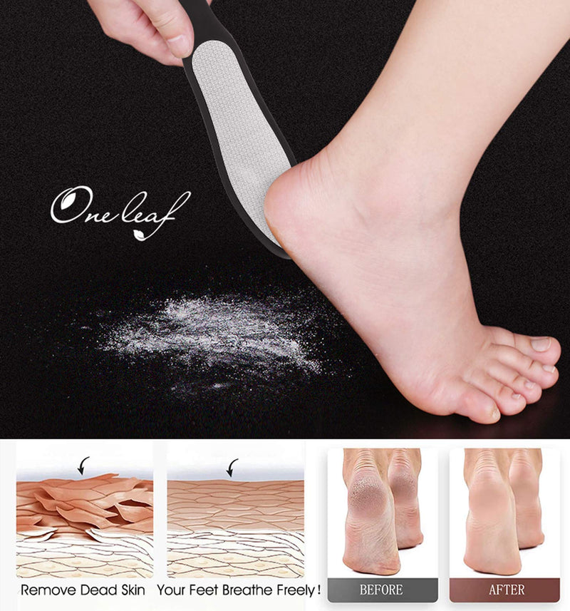 Oneleaf 2PCS Professional Pedicure Rasp Foot File Cracked Skin Corns Callus Remover for Extra Smooth and Beauty Foot - BeesActive Australia