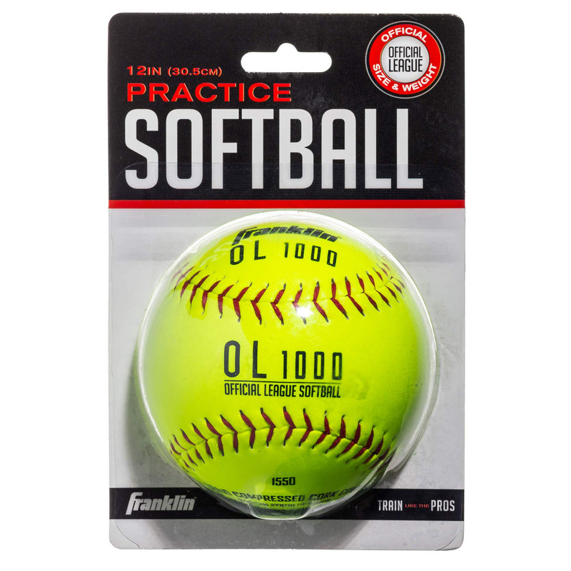 Franklin Sports Practice Softballs - Official Size and Weight Softball - Perfect For Softball Practice - Available in 1 and 4 Pack 1 Pack - BeesActive Australia