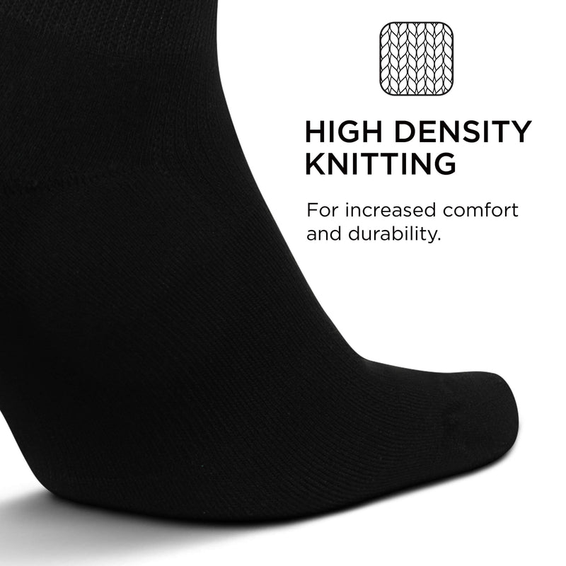 [AUSTRALIA] - Feetures Therapeutic Cushion Quarter Sock (Large, Black) 