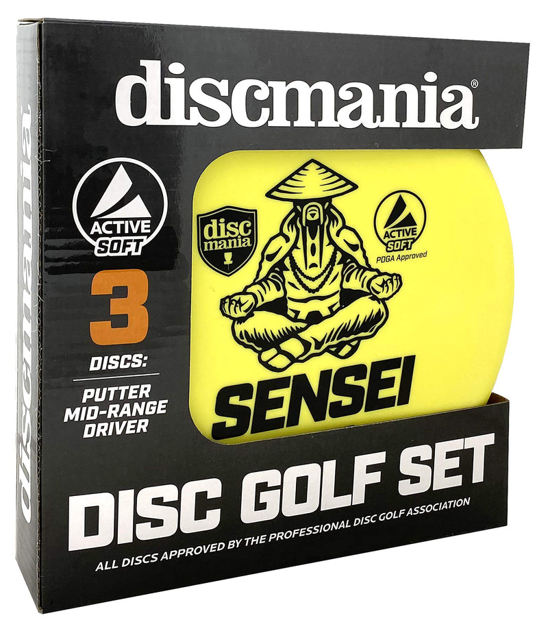 Discmania Active Soft Disc Golf Set of 3 – Includes Disc Golf Putter, Mid-Range and Driver (Colors Will Vary) - BeesActive Australia
