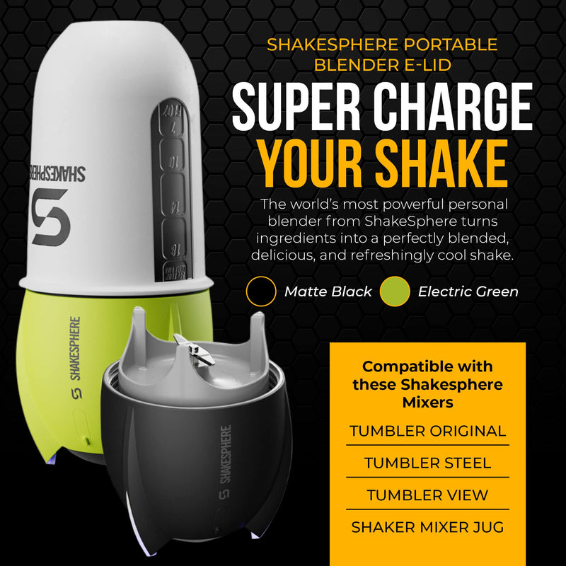 ShakeSphere Tumbler: Protein Shaker Bottle, 700ml - Capsule Shape Mixing - Easy Clean Up - No Blending Ball or Whisk Needed - BPA Free - Mix & Drink Shakes, Smoothies, More - Matte Black/Black Logo Matte Black With Black Logo - BeesActive Australia