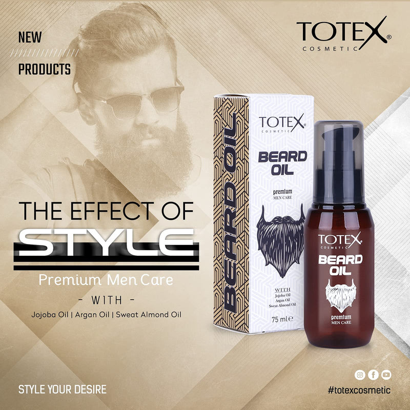Totex Premium Beard & Moustache Serum Oil Conditioner Anti-Dandruff Men Care 75ml - BeesActive Australia
