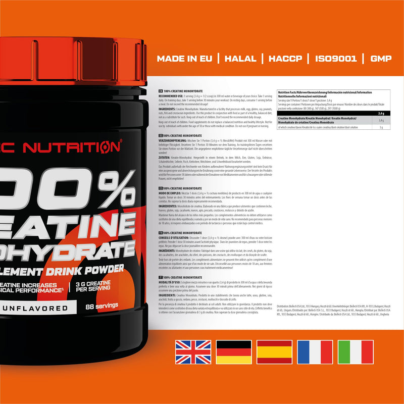 Scitec Nutrition 100% Creatine Monohydrate, 300g 300 g (Pack of 1) - BeesActive Australia