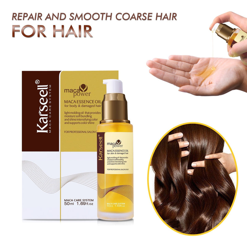 Moroccan Argan Oil for Hair Healing Cold Pressed Weightless Argan Oil Hair Serum for Dry Damaged Hair 50ml - BeesActive Australia