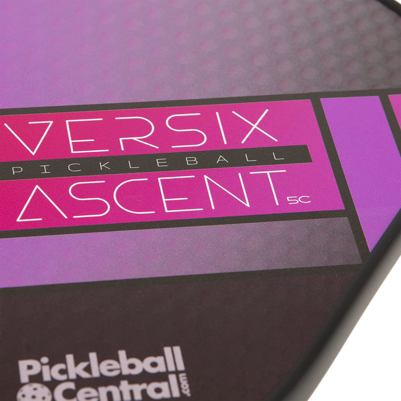 VERSIX Ascent 5C Pickleball Paddle, Graphite Face, 0.5 Inch Polypropylene Honeycomb Core, Balanced Control, Light Weight Purple - BeesActive Australia