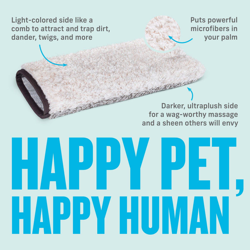 E-Cloth Pet Grooming & Massage Mitt, Microfiber Cleaning with Just Water - BeesActive Australia