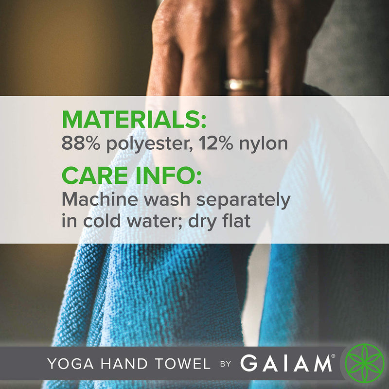 Gaiam Yoga Hand Towel Blue Shadow - BeesActive Australia