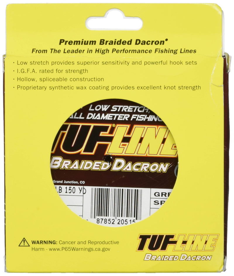 Tuf Line Dacron 150 yd Fishing Line 50 lb Green Spot - BeesActive Australia