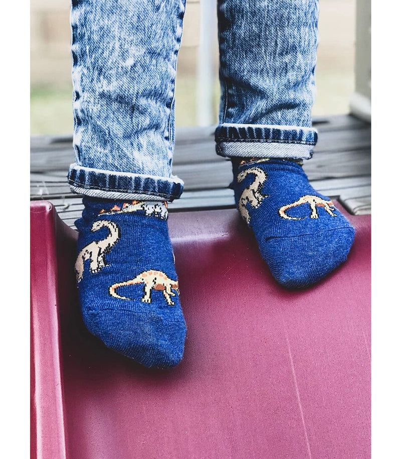 Jefferies Socks Little Boys' 3-7 Dino Triple Treat Socks (Pack of 3) X-Small Pine - BeesActive Australia