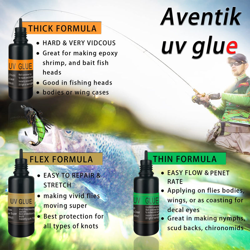 Riverruns UV Clear Glue Thick Thin Flew+UV Power 395nm Zoomable Pen Light for UV Glue Curing,Heads Bodies and Wings, Medical, Doctor Nurse Diagnostic, Small Mini Stylus, IPX5 Water-Resistant Combo A:UV glue combo - BeesActive Australia