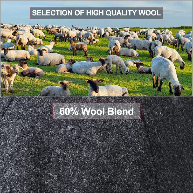 GADIEMKENSD Warm Wool Baseball Caps Adjustable Size Structured, Grey 7 1/8-7 1/2 - BeesActive Australia