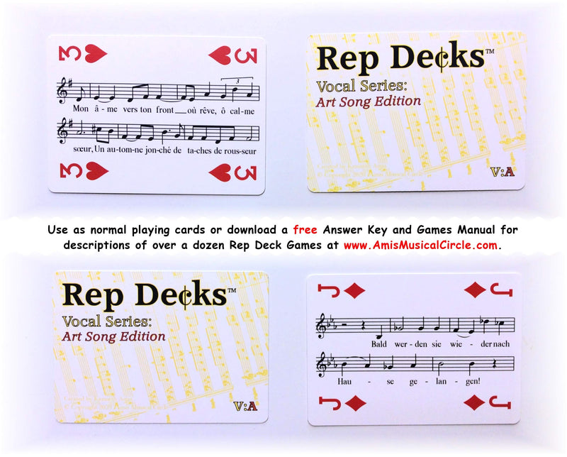 Rep Decks - Vocal Series: Bundled Art Song Edition, Choir Edition and Opera Edition - BeesActive Australia