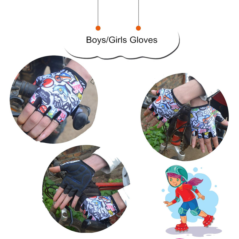 VMFTS Biking Gloves for Kids Toddler Boy and Girls Gloves 4 to 13 Year Old Childrens Grip Gloves for Monkey Bars,Cycling, Riding, Climbing, Scooter,Training,Golf Small - BeesActive Australia