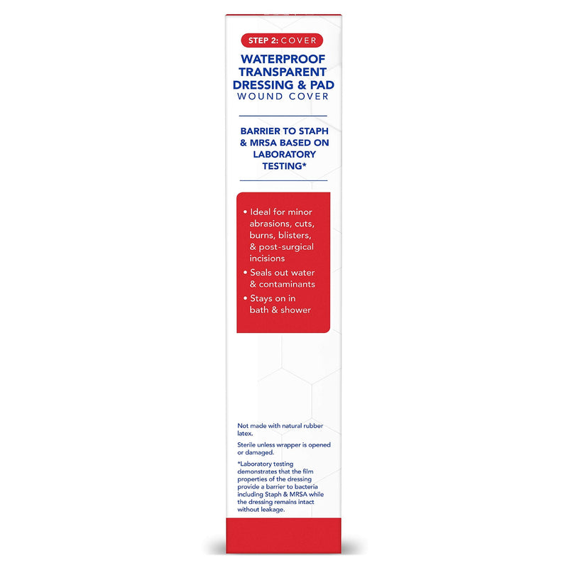 All Health Waterproof Transparent Dressing & Pad, Dressings, 2.375 in X 4 in | Wound Cover Barrier to Staph & MRSA, 10 Count - BeesActive Australia