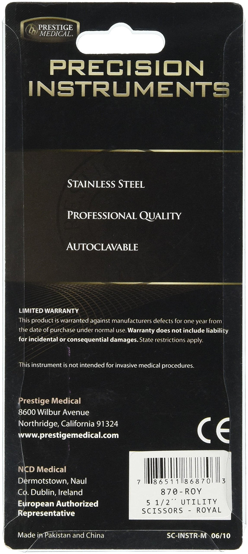 Prestige Medical Presents In Royal Blue 5.5" Nurse Utility Scissor These Fit In Your Uniform Pocket - BeesActive Australia