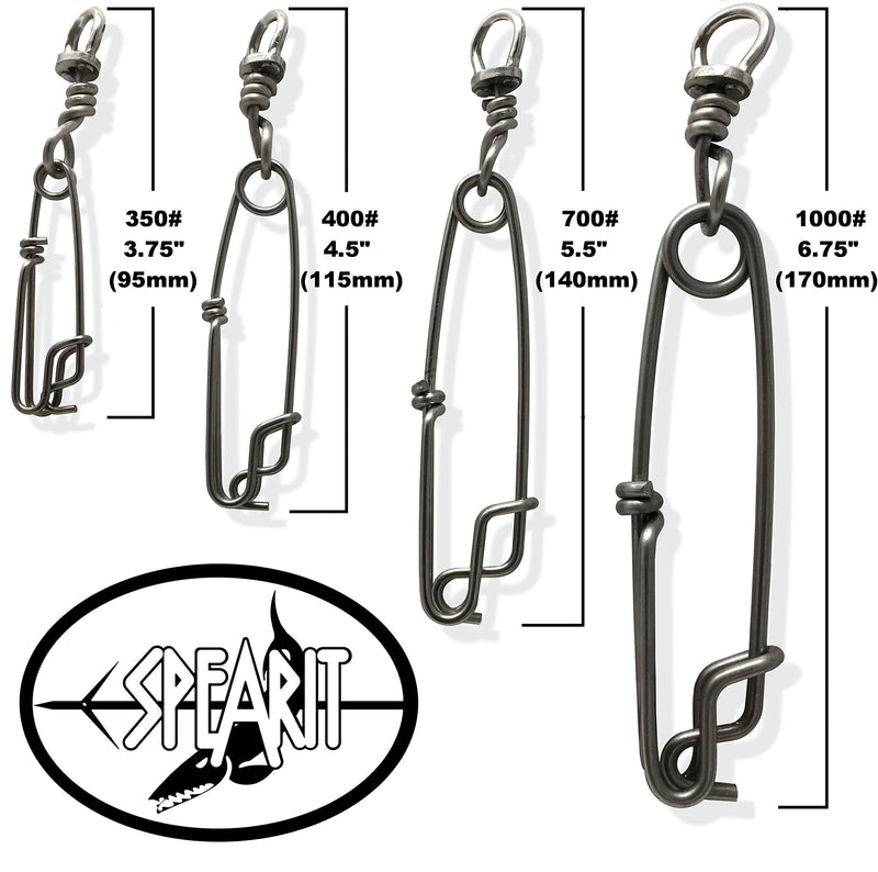 Spearit Floatline/Tuna Clips aka Longline Branch Hangers with Swivels (Select Size and Quantity) 400LB (20PCS) - BeesActive Australia