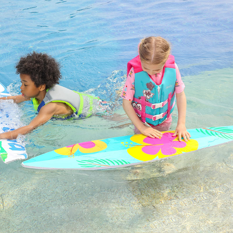 Zeraty Kids Swim Vest Life Jacket Flotation Swimming Aid for Toddlers with Adjustable Safety Strap Age 1-9 Years/22-50Lbs Pink M(Age Recommend 4-6 Years) - BeesActive Australia
