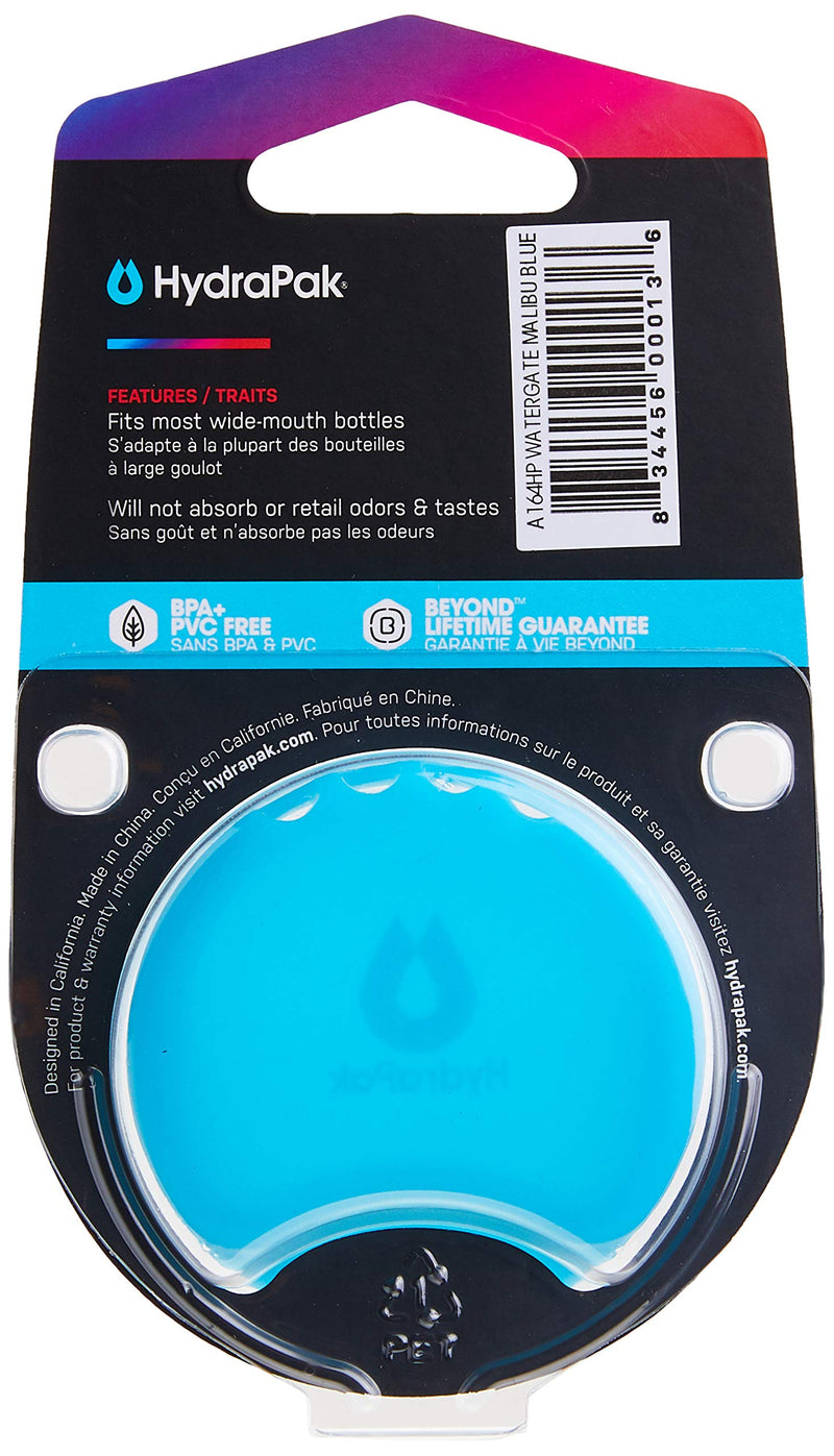 HydraPak Watergate Wide Mouth Splash Guard - BPA & PVC Free Blue New - BeesActive Australia
