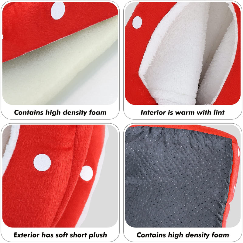 Guinea Pig Bed Rabbit Hideout Warm Fleece Cuddle Cup Washable Winter Sleeping House for Small Pet/Ferret/Chinchilla/Bunny Strawberry Style - BeesActive Australia