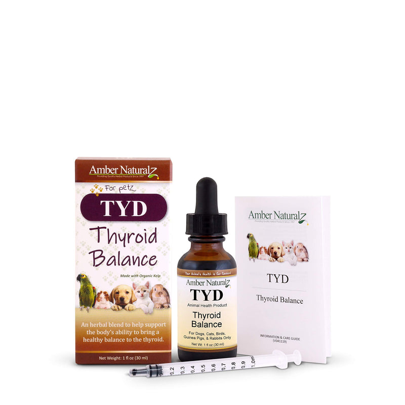 AMBER NATURALZ - TYD - Thyroid Balance - for Petz - 1 Ounce - BeesActive Australia