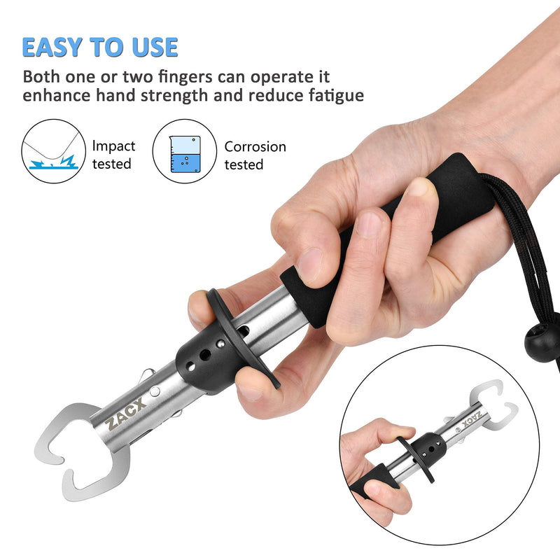 ZACX Fishing Pliers, Fish Lip Gripper Upgraded Muti-Function Fishing Pliers Hook Remover Split Ring,Fly Fishing Tools Set,Ice Fishing,Fishing Gear,Fishing Gifts for Men (Package B) - BeesActive Australia