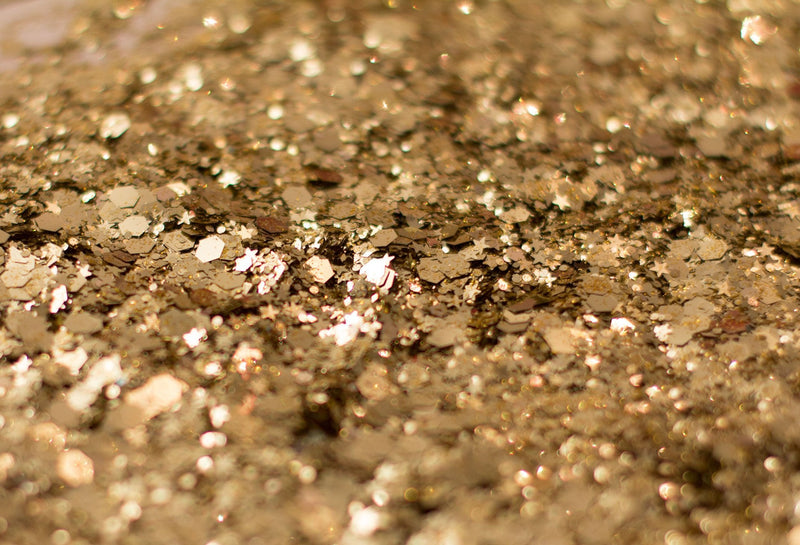 Gold Rockstar Chunky Glitter ✮ Large 30g Jar KARIZMA BEAUTY ✮ Festival Glitter Cosmetic Face Body Hair Nails 24K Gold - BeesActive Australia