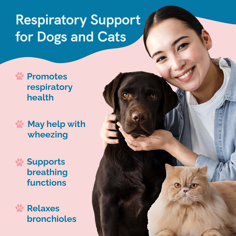 Respiratory Support Formula by Prana Pets Naturally Promotes Optimal Respiratory Function in Dogs and Cats 1 Pack - BeesActive Australia