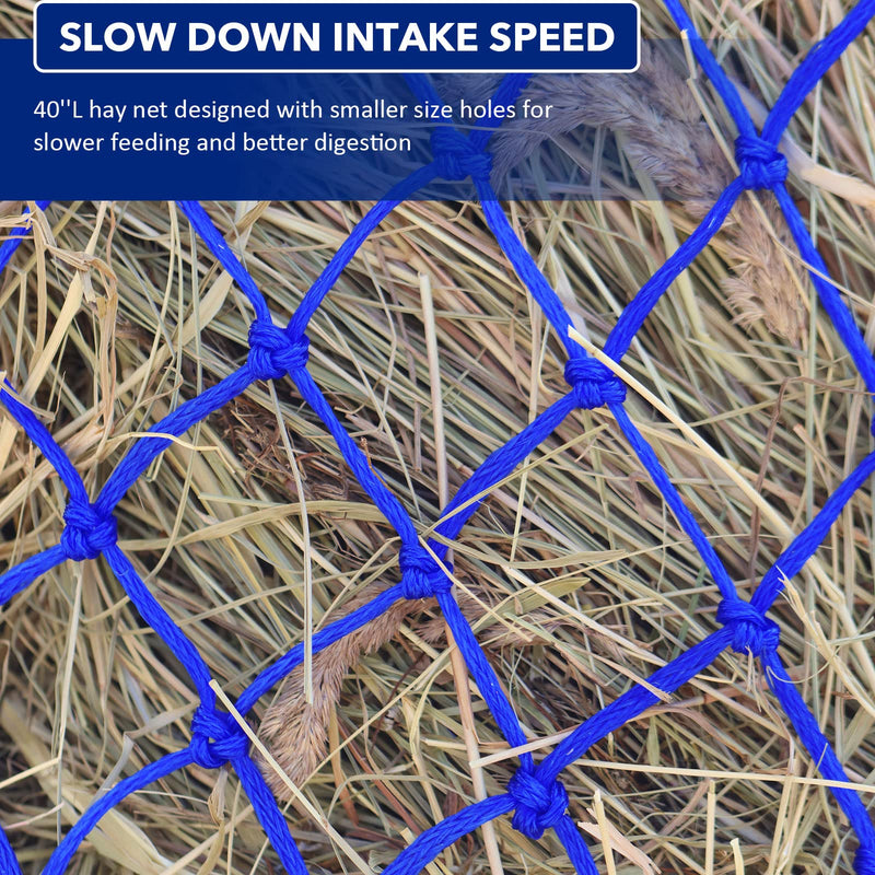 Harrison Howard Slow Feed Hay Net Horse Blue - BeesActive Australia