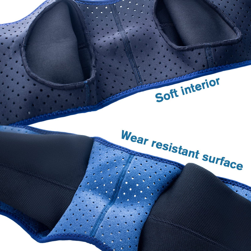 Coodeo Dog Recovery Sleeves, Cone Collar Alternative, Abrasion Resistant Dog Recovery Suit, Washable 2.5mm Thick and Waterproof, Pet Wounds Prevent Licking, Bite, Keep Dry XL Blue - BeesActive Australia