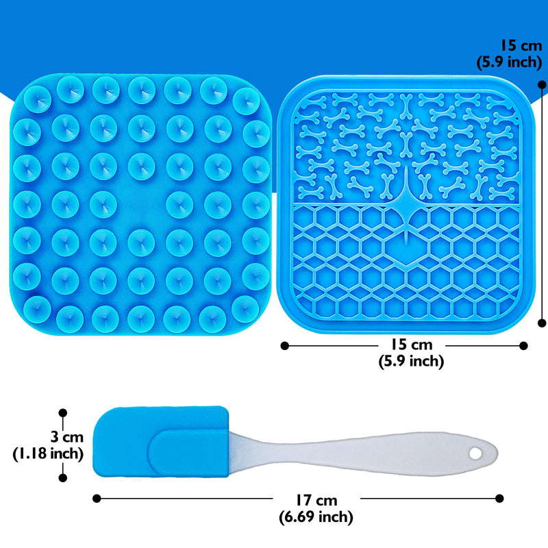 3 Pack Lick Mat for Dogs and Cats, Dog Slow Feeder Dowl Mat for Bathing Grooming Nailing Trimming, Food-Grade, Non-Toxic - BeesActive Australia
