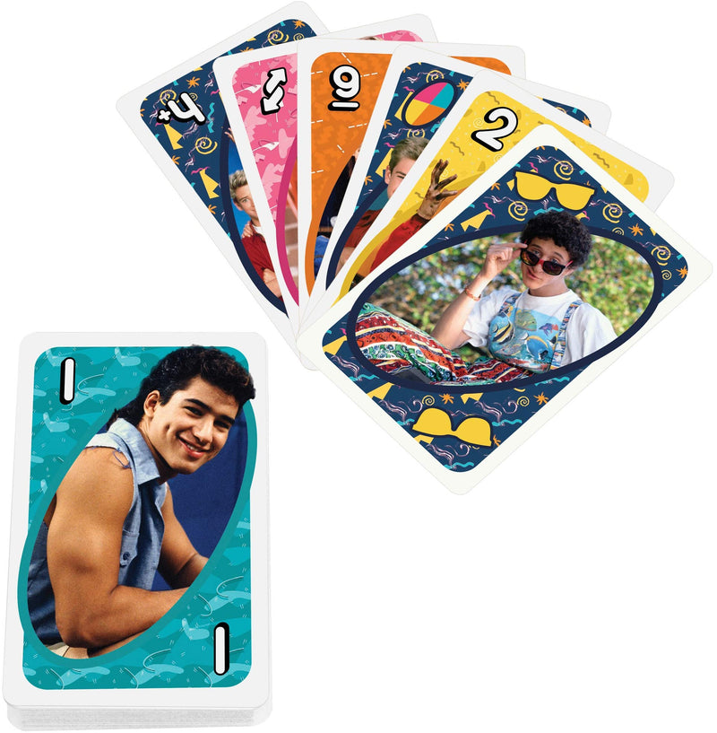 UNO Saved by The Bell Card Game with 112 Cards & Instructions, Great Gift for Kid, Adult or Family Game Night, Ages 7 Years & Older - BeesActive Australia