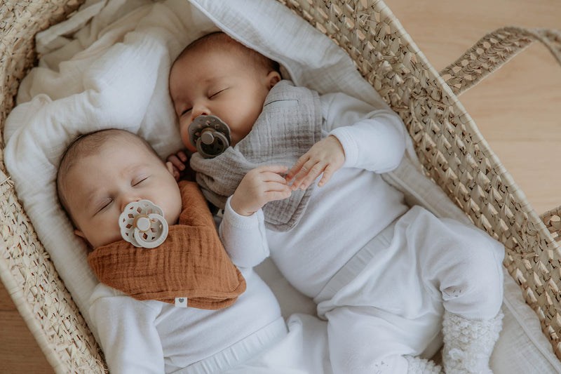 New BIBS Pacifiers - Boheme Collection | BPA-Free Baby Pacifier | Made in Denmark | Set of 2 | Baby Blue/Island Sea | 6-18 Months - BeesActive Australia