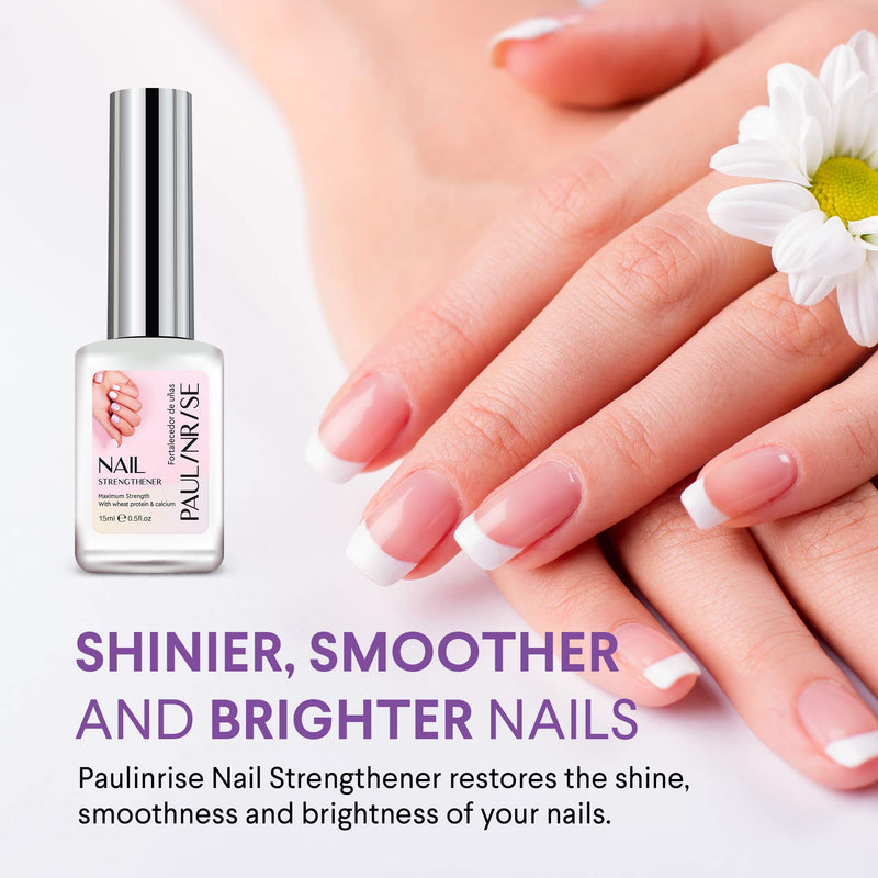 Paulinrise Nail Strengthener for Treating Weak, Damaged Nails, Promotes Growth, Use as a Top Coat or Base Coat - BeesActive Australia