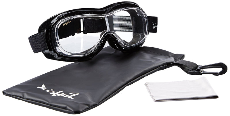 Pacific Coast Airfoil Padded 'Fit Over Glasses' Riding Goggles (Black Frame/Clear Lens) Black Frame/Clear Lens - BeesActive Australia