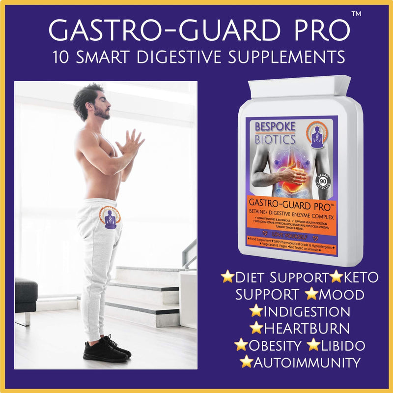 Digestive Enzymes| Bloating, Bowel & Digestion| Leaky Gut| Sp Offer| Betaine+ | 90 Caps | Vegan | Betaine HCL | Great Keto | Bromelaine | Papaine | Mint | Turmeric| Ginger| Cider| UK - BeesActive Australia