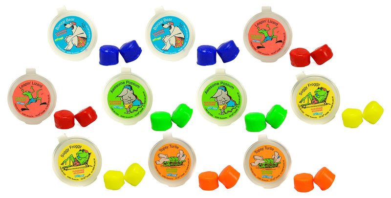 [AUSTRALIA] - Putty Buddies Floating Earplugs 10-Pair Pack - Soft Silicone Ear Plugs for Swimming & Bathing - Invented by Physician - Keep Water Out - Premium Swimming Earplugs - Doctor Recommended Assorted 