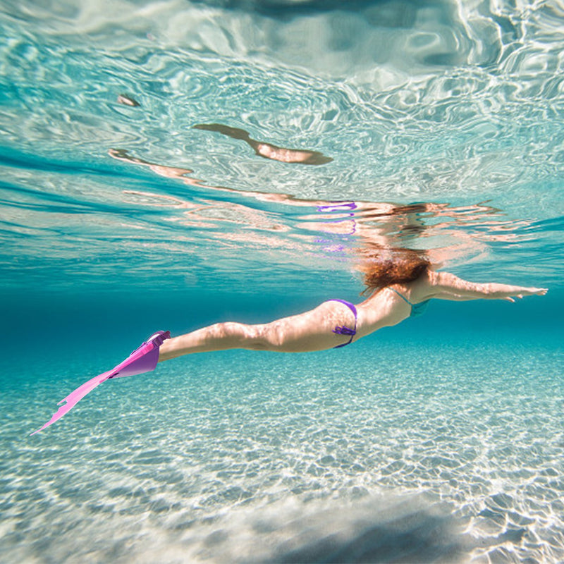 AIWANK Adjustable Mermaid Swim Flippers Fin for Swimming Training Girl,Kid Monofin RED - BeesActive Australia