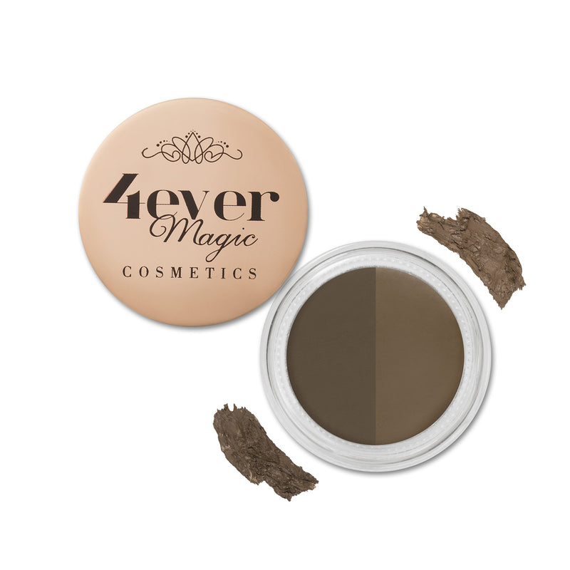 4ever Magic Cometics Double Shade Eyebrow Gel, Brush Included, Magic Dazzle Brown - BeesActive Australia