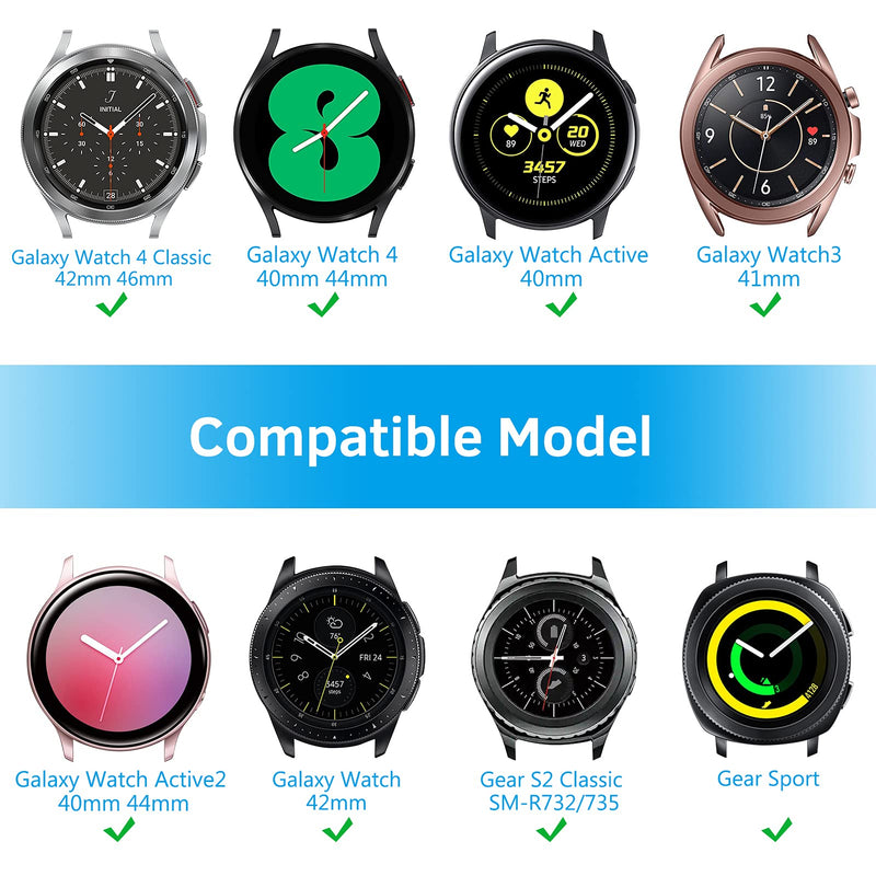 Fintie Band Compatible with Samsung Galaxy Watch 4 40mm/44mm and Classic 42mm/46mm / Gear Sport/ Gear S2 Classic , 20mm Quick Release Soft Nylon Replacement Strap Band Olive - BeesActive Australia
