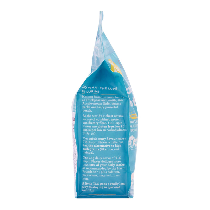TLC Lupin Protein Flakes - 400g pack. Vegan, Gluten-Free, Low-carb, Keto. 40% Protein, Complete Protein Source. 100% Natural Product. - BeesActive Australia
