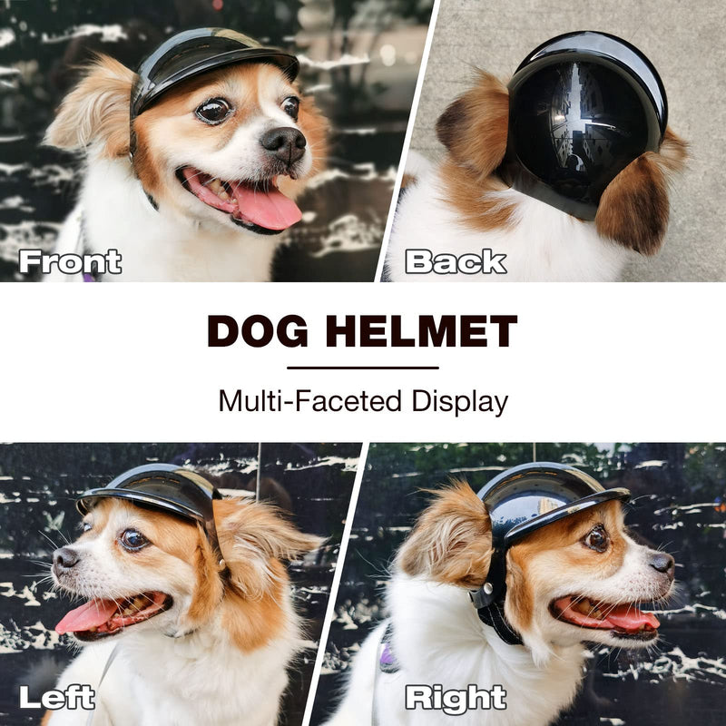 LESYPET Dog Helmet for Small to Large Dog, Dog Motorcycle Helmet with Ear Holes and Adjustable Strap - BeesActive Australia
