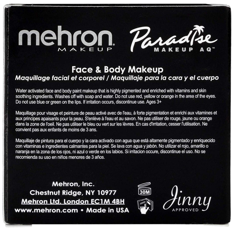 Mehron Makeup Paradise Makeup AQ Face & Body Paint (1.4 oz) (Black) Black - BeesActive Australia