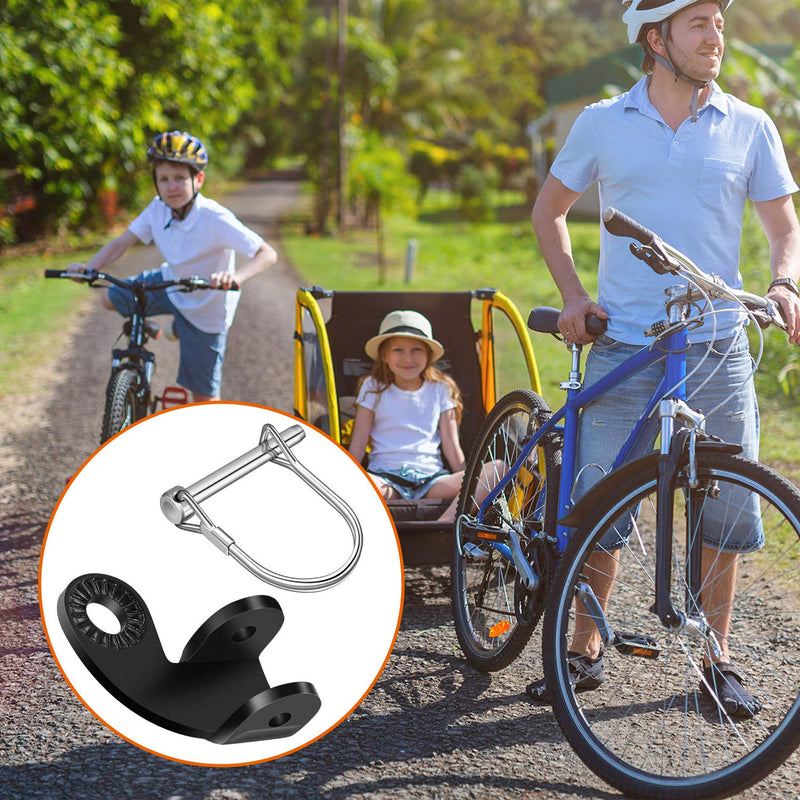 Bike Trailer Coupler Bicycle Trailer Hitch Adapter Metal Instep Bike Trailer Attachment Connector Accessory for Instep Bike Pet Stroller (135-Degree Coupler) - BeesActive Australia