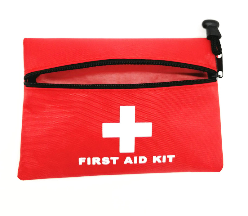 Jipemtra First Aid Bag Tote Empty Small Red First Aid Kit Bag Outdoor Travel Rescue Pouch First Responder Storage Survival Medicine Bag Pocket Container for Car Home Office Sport Outdoors Red 7.9x5.5 - BeesActive Australia
