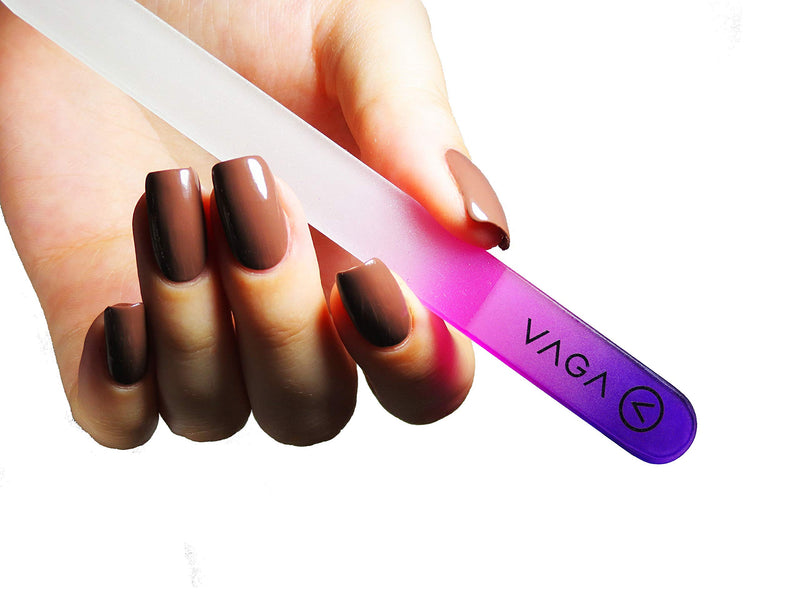 VAGA Crystal Glass Nail File Set of 4 Nail Care Crystals Glass Nail Files in Cheeky Colors, Fingernail File for Manicure, Nail Strengthener hardener, Nails Buffer for Natural and Acrylic Nail filer - BeesActive Australia