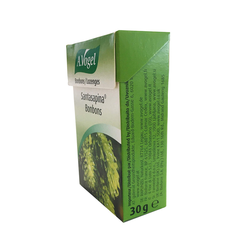 A.Vogel Santasapina Lozenges | Spruce Shoot Extract | Fruit Juice Concentrate | Honey | Suitable for Vegetarians | 30g - BeesActive Australia