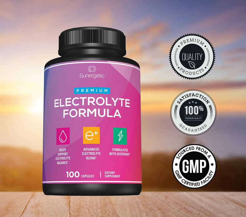 Premium Electrolyte Capsules – Support for Keto, Low Carb, Rehydration & Recovery - Electrolyte Replacement Tablets – Includes Electrolyte Salts, Magnesium, Sodium, Potassium – 100 Capsules - BeesActive Australia