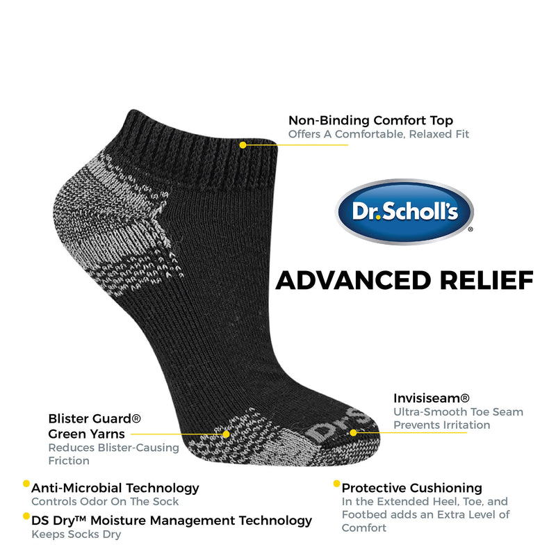 Dr. Scholl's Women's 2 Pack Diabetic & Circulatory Non-Binding Low Cut Socks, White, Shoe Size: 4-10 - BeesActive Australia