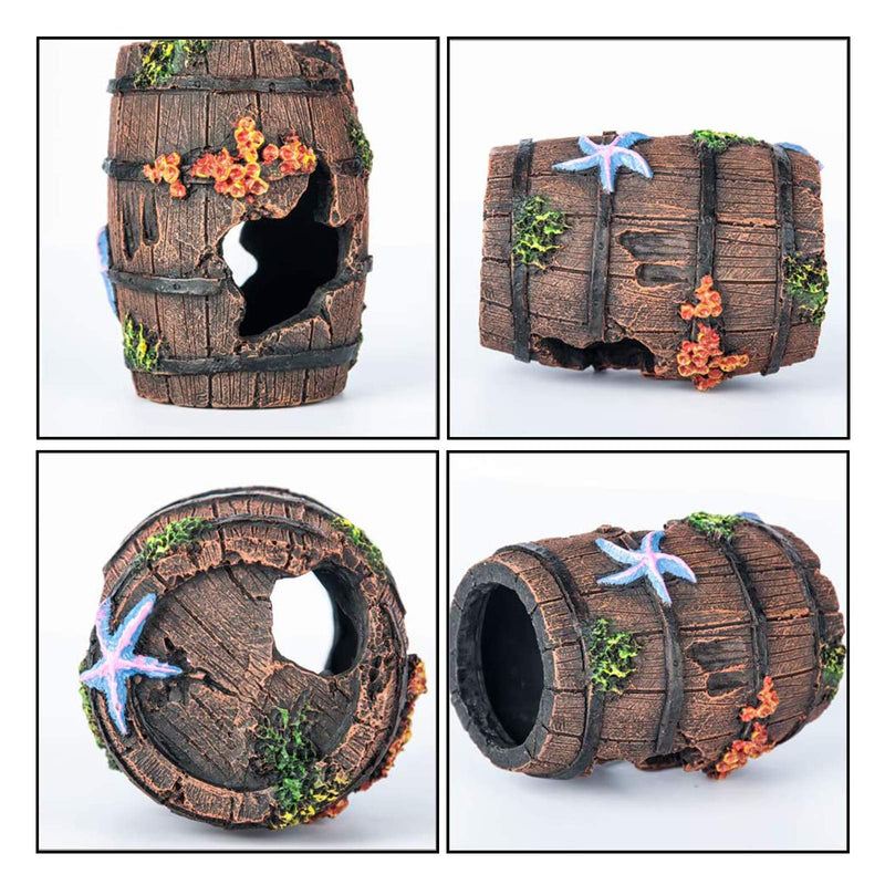 WishLotus Aquarium Fish Tank Decorations, Theme Plastic Plants Fish Cave Aquarium Castle Mermaid Ornaments, Shipwreck Hideouts Fish Tank Accessories Décor - BeesActive Australia