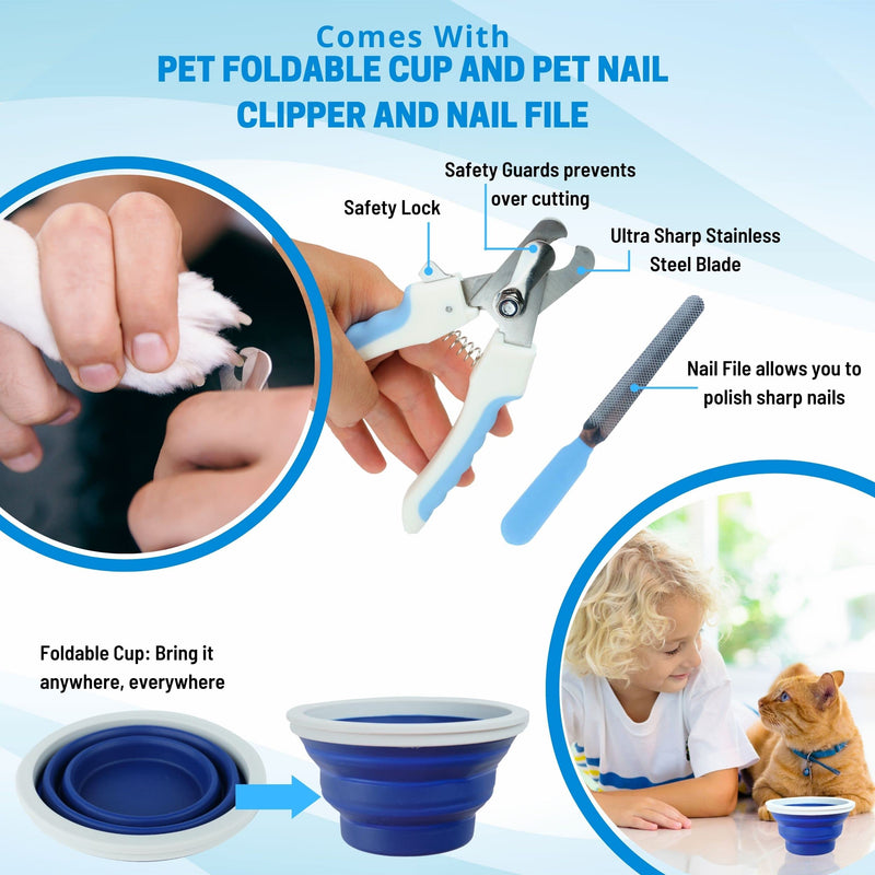 Washable Pee Pad for Dogs - 2 Reusable Puppy Pads for Potty Training Bundled with Dog Clippers for Grooming, Nail Trimmer, Pet Grooming Silicone Glove - BeesActive Australia